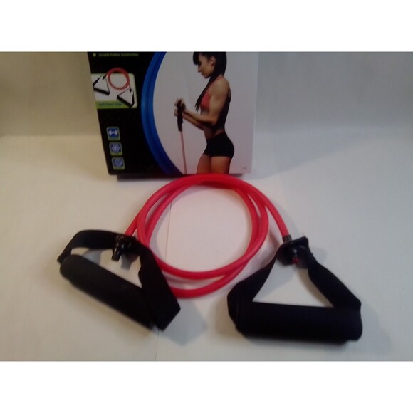 Pro Strength Stretch Cord Resistance Band Total Body Workout Durable TPE Handles - Picture 6 of 6